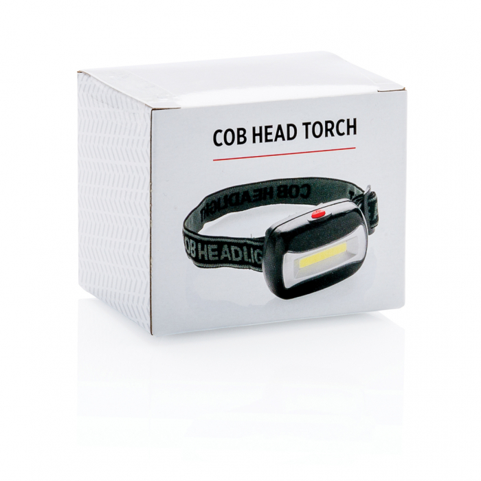 Lanterna frontala COB LED din ABS – 100 lumeni, raza 30 m, 3 moduri [7]