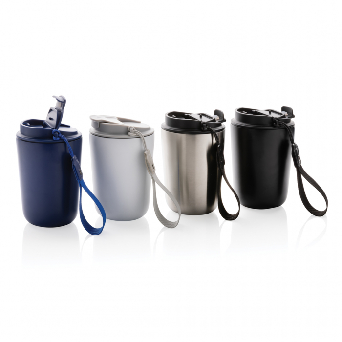 Pahar termos Cuppa inox reciclat RCS 380 ml cu snur [6]