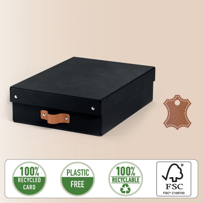 Cutie de depozitare Leitz Puro cu capac, 8L, 100% carton reciclat, set de 2 bucați [3]