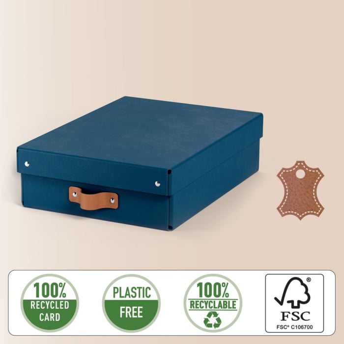 Cutie de depozitare Leitz Puro cu capac, 8L, 100% carton reciclat, set de 2 bucați [2]