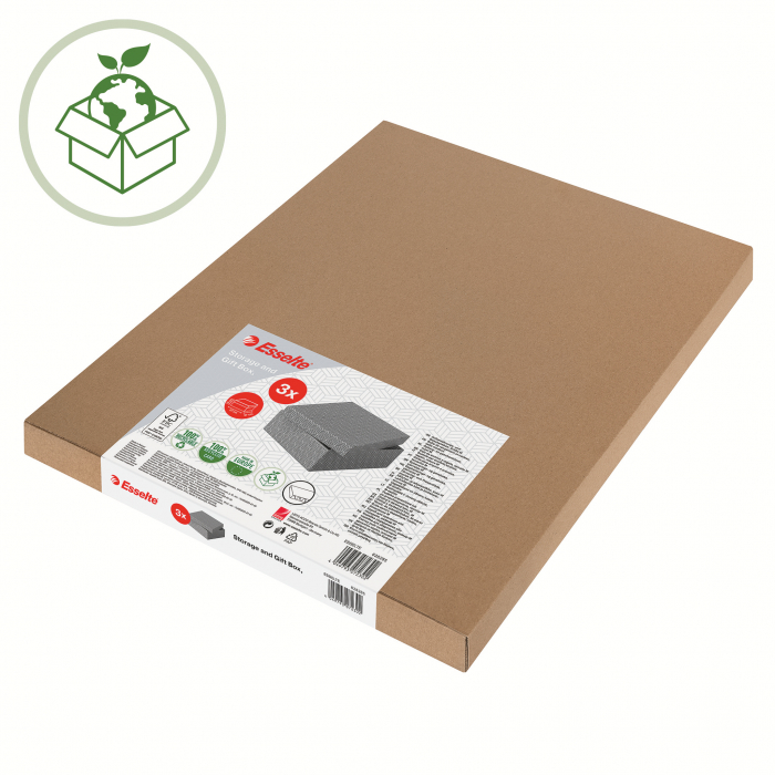 Cutie depozitare Esselte Home Recycled, Cub, carton, set 3 buc [3]