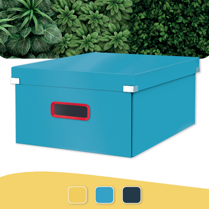 Cutie depozitare Leitz Cosy Click & Store, carton laminat, pliabila, cu capac si maner, 36x20x48 cm [4]