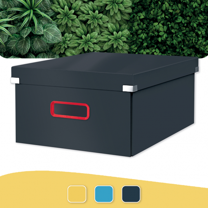 Cutie depozitare Leitz Cosy Click & Store, carton laminat, pliabila, cu capac si maner, 36x20x48 cm [4]