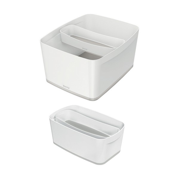 Cutie depozitare Leitz MyBox, 30x5x10 cm, culori duale, alb-gri [2]