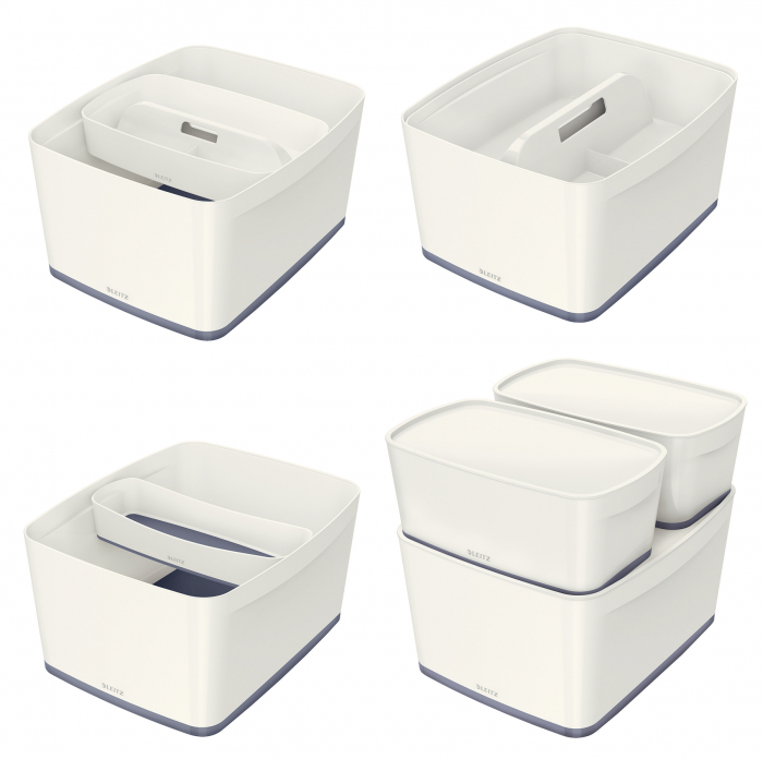Cutie depozitare Leitz MyBox, cu capac, 31x19x38 cm, culori duale, alb-diverse culori [5]