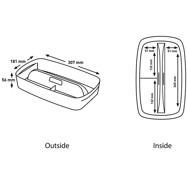Cutie depozitare Leitz MyBox Organiser, cu maner, 30x5x18 cm, alb [9]