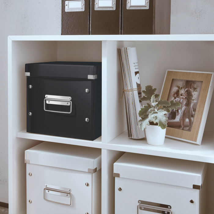 Cutie depozitare Leitz WOW Click&Store 260x240x260mm, negru [2]