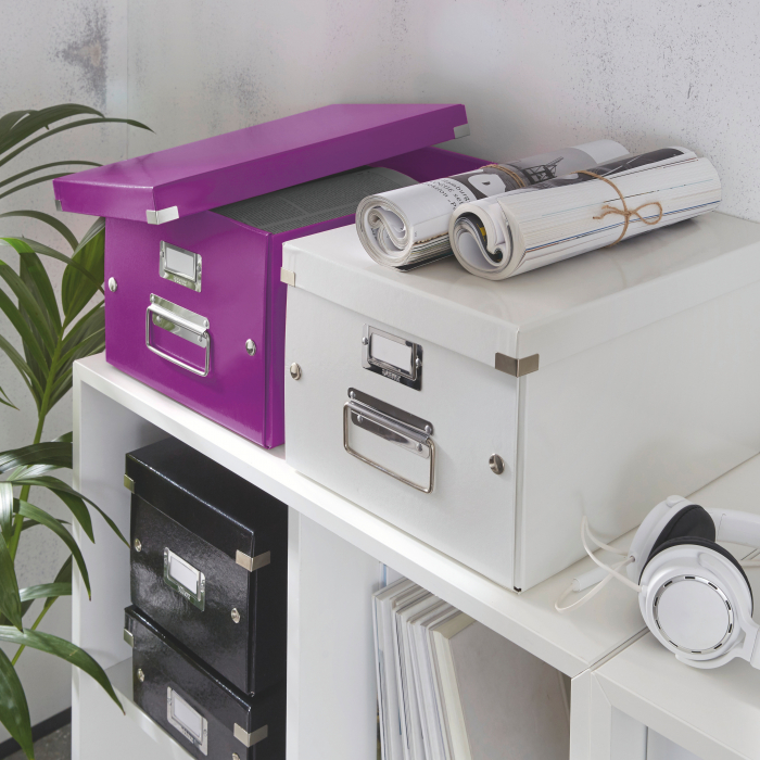 Cutie depozitare Leitz WOW Click&Store 281x200x370mm, mov [2]