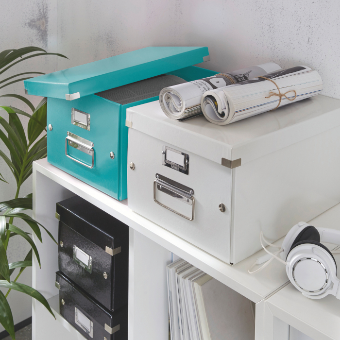 Cutie depozitare Leitz WOW Click&Store 281x200x370mm, turcoaz [2]