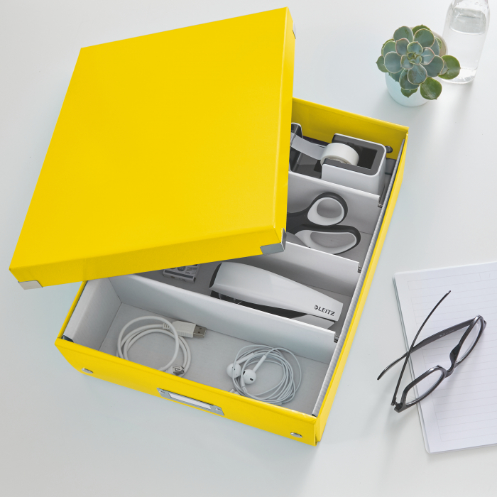Cutie depozitare Leitz WOW Click&Store 281x100x370mm, galben [2]