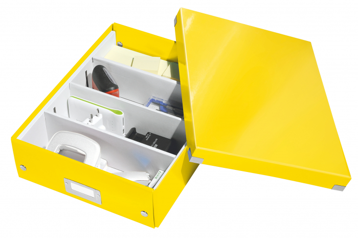 Cutie depozitare Leitz WOW Click&Store 281x100x370mm, galben [3]