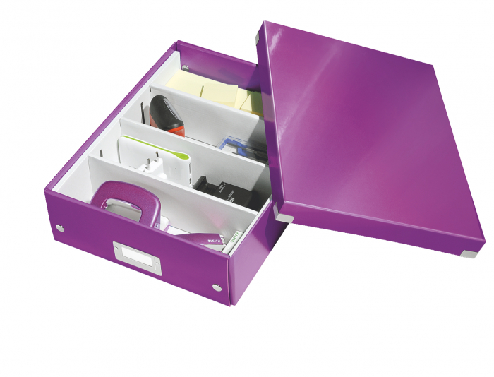 Cutie depozitare Leitz WOW Click&Store 281x100x370mm, mov [3]
