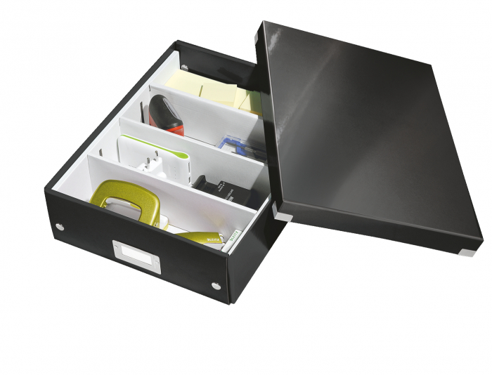 Cutie depozitare Leitz WOW Click&Store 281x100x370mm, negru [3]