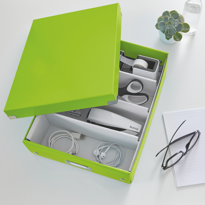 Cutie depozitare Leitz WOW Click&Store 281x100x370mm, verde [2]
