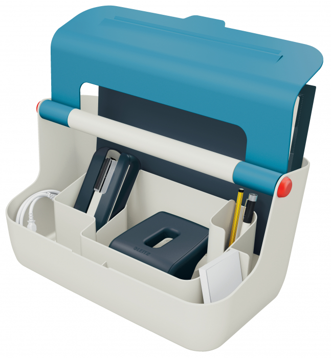 Cutie portabila cu organizator Leitz Cosy, PS, cu maner, 36x19x21 cm [4]