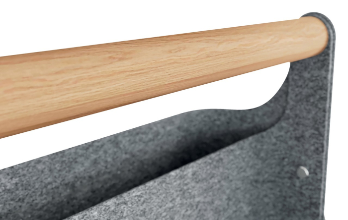 Cutie portabila organizator textil cu maner negru Leitz [5]