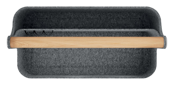 Cutie portabila organizator textil cu maner negru Leitz [9]