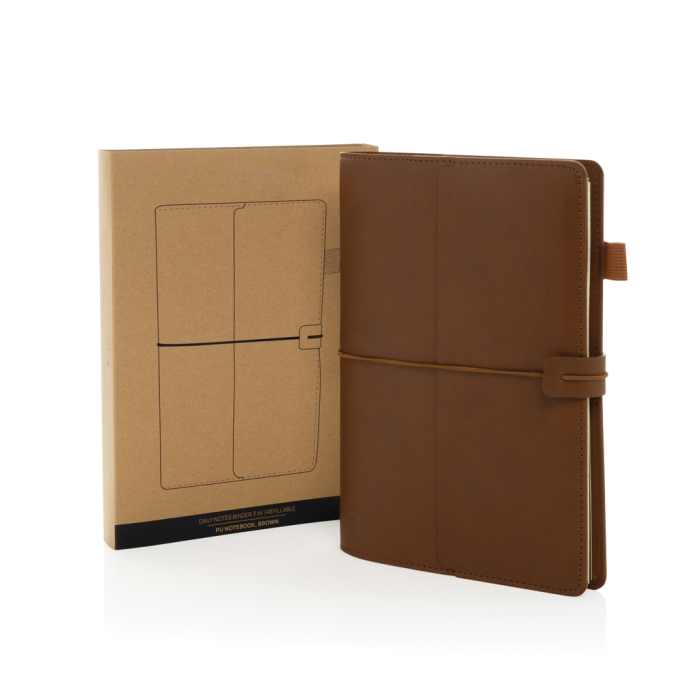 Agenda Daily Notes Binder 3 in 1, cu rezerve inlocuibile, coperta PU, hartie FSC® [3]