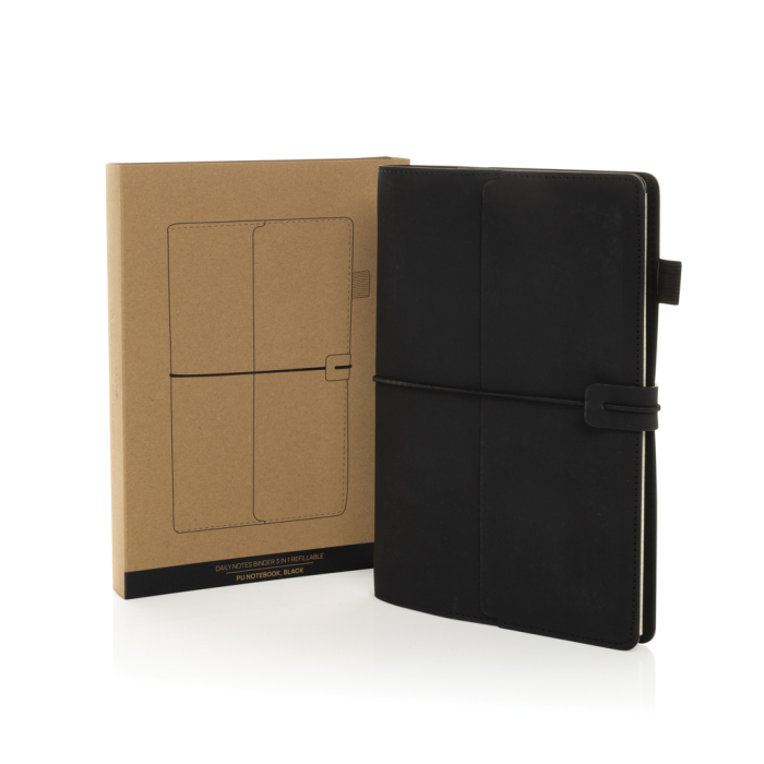Agenda Daily Notes Binder 3 in 1, cu rezerve inlocuibile, coperta PU, hartie FSC® [3]