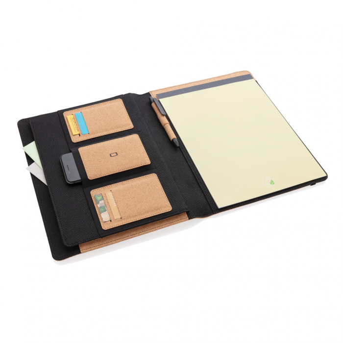 Mapa A4 deluxe din pluta naturala cu agenda si pix – eco si personalizabila [8]