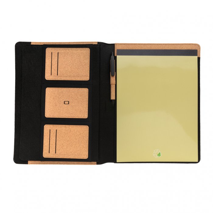 Mapa A4 deluxe din pluta naturala cu agenda si pix – eco si personalizabila [5]