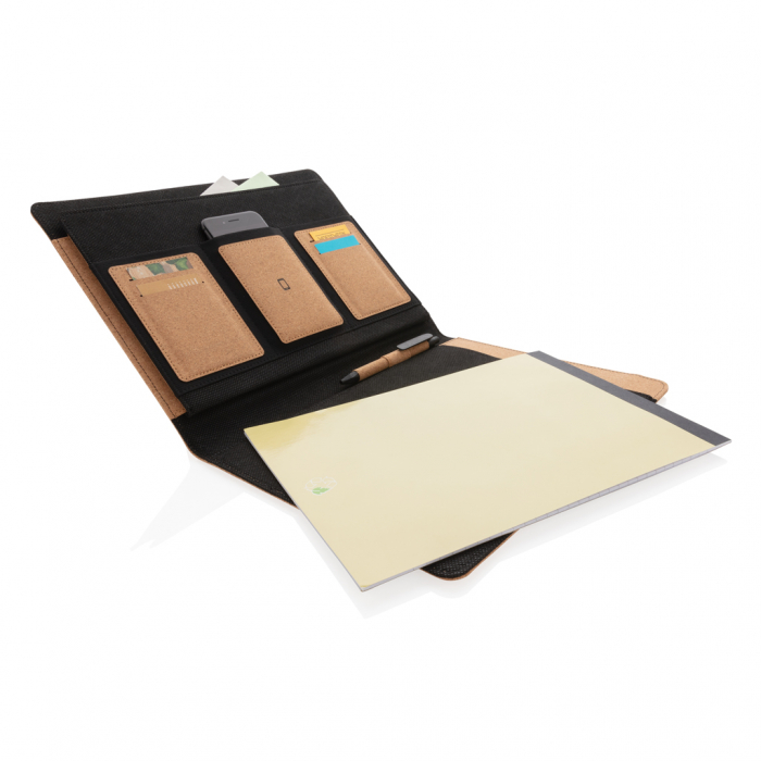 Mapa A4 deluxe din pluta naturala cu agenda si pix – eco si personalizabila [7]