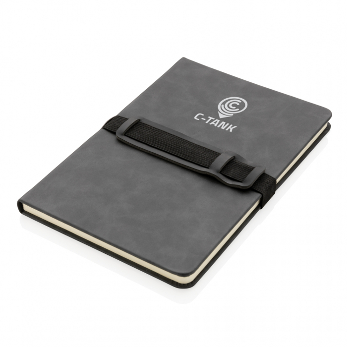 Agenda A5 deluxe PU cu suport telefon si pix – personalizabila si eleganta [9]