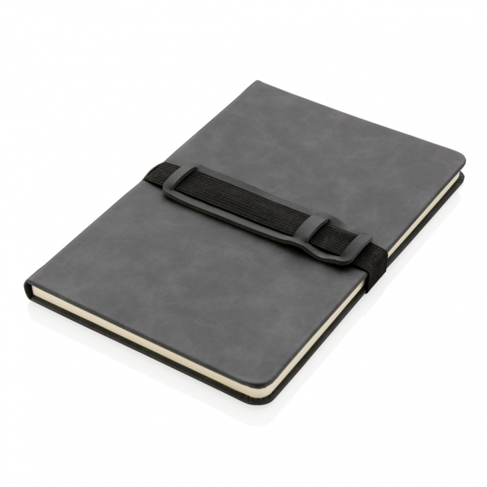 Agenda A5 deluxe PU cu suport telefon si pix – personalizabila si eleganta [4]
