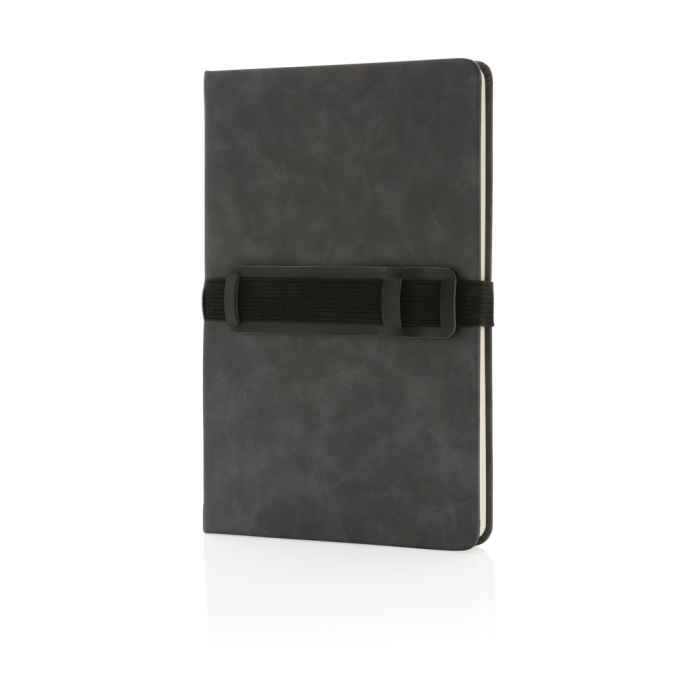 Agenda A5 deluxe PU cu suport telefon si pix – personalizabila si eleganta [2]
