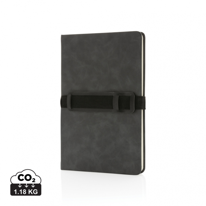 Agenda A5 deluxe PU cu suport telefon si pix – personalizabila si eleganta [1]
