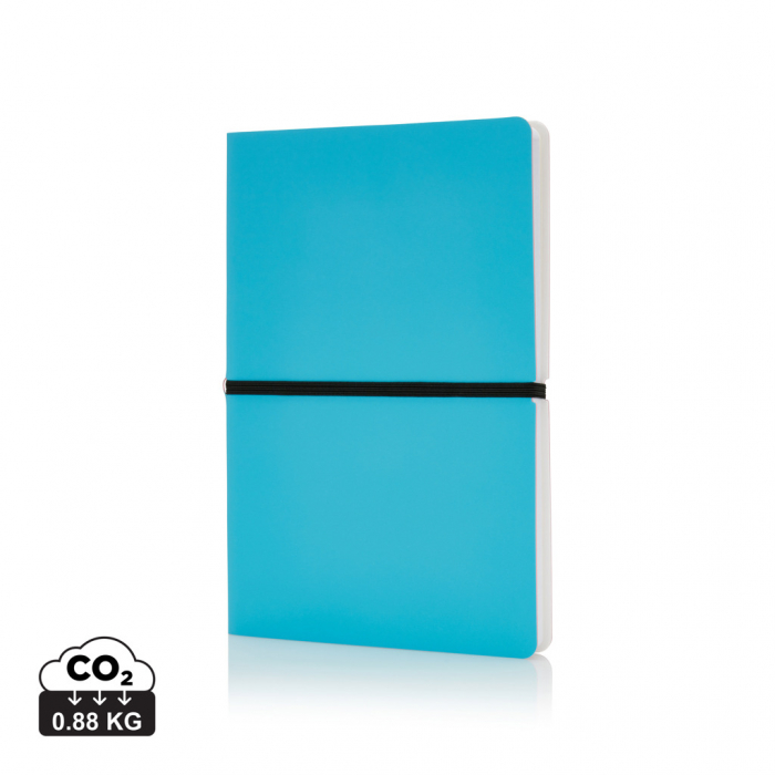 Agenda A5 Deluxe cu coperta flexibila PU – 192 pagini albe [1]