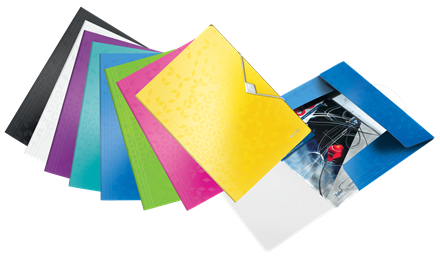 Mapa cu elastic Leitz WOW, PP, A4, 150coli, verde [3]