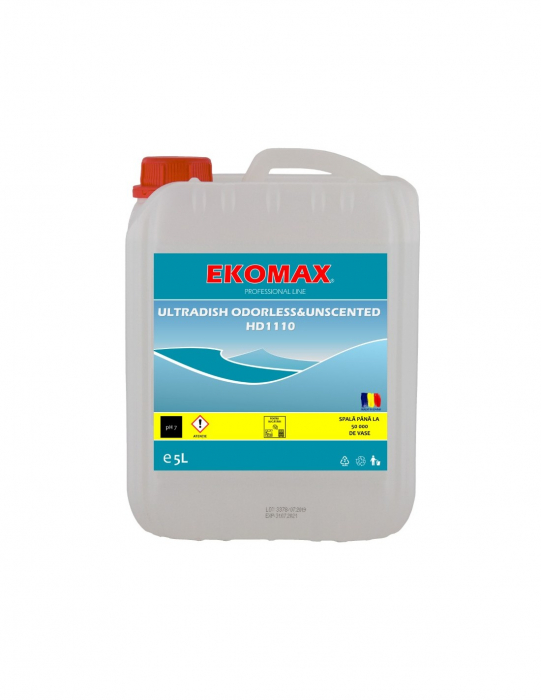 Detergent vase Ekomax Ultradish Odorless & Unscented 5L [1]