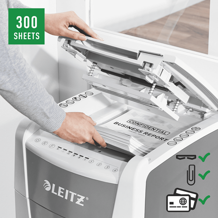 Distrugator pentru documente Leitz IQ Slim Home Office, P4, cross-cut(confetti) [3]