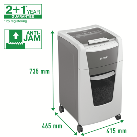 Distrugator pentru documente Leitz IQ Slim Home Office, P4, cross-cut(confetti) [2]