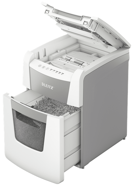 Distrugator pentru documente Leitz IQ Slim Home Office, P4, cross-cut(confetti) [8]