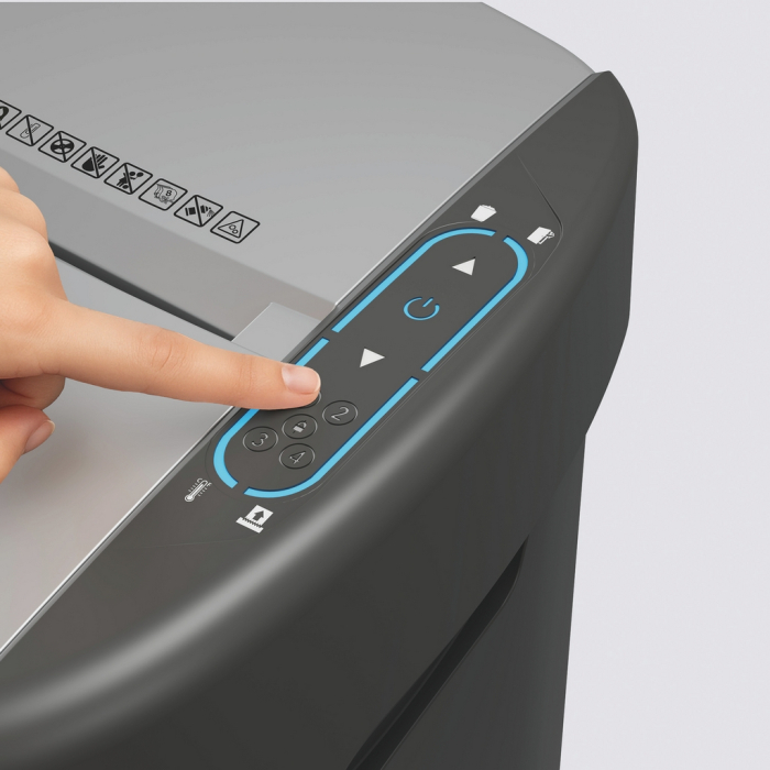 Distrugator documente automat REXEL SHREDMAX 300X, P4, cross-cut (confeti), 300 coli, cos 25L, negru- gri [4]