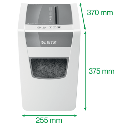 Distrugator documente manual Leitz IQ Home Office Slim, P4, cross-cut (confeti), 10 coli, cos 23l [3]