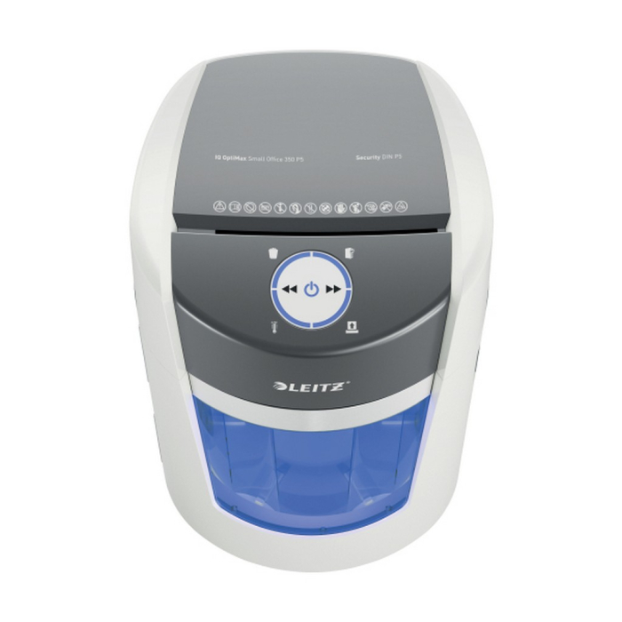 Distrugator documente Leitz IQ OptiMax Small Office 350 P5, micro-cut [5]