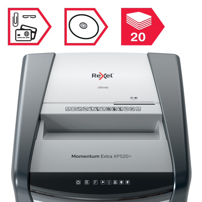 Distrugător documente manual REXEL Momentum Extra XP520, P5 Micro Cut [4]