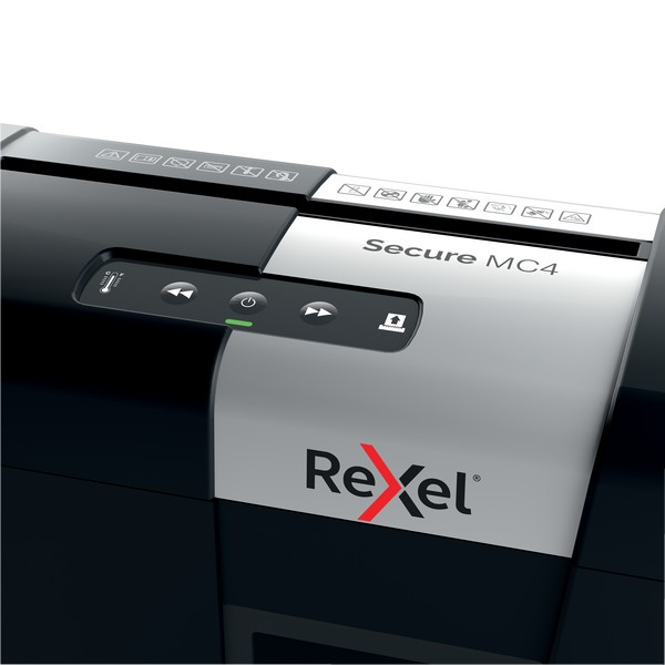 Distrugator documente manual REXEL SECURE MC4, P5, micro-cut (particule), 4 coli, 14l [4]