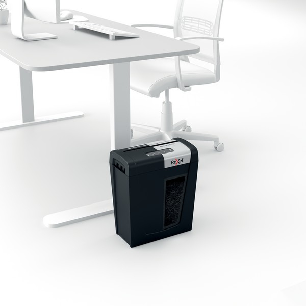 Distrugator documente manual REXEL SECURE MC4, P5, micro-cut (particule), 4 coli, 14l [6]