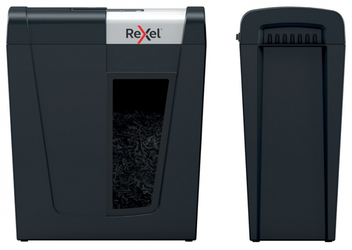 Distrugator documente manual REXEL SECURE MC4, P5, micro-cut (particule), 4 coli, 14l [5]
