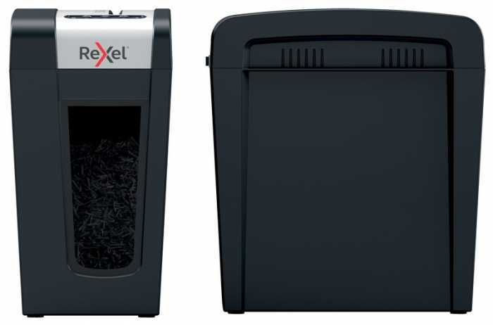 Distrugator documente manual REXEL SECURE MC4 Slim, P5, micro-cut (particule), 4 coli, 14l [5]