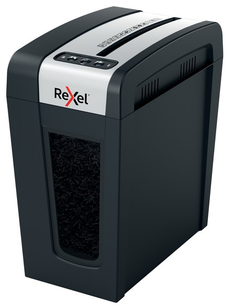 Distrugator documente manual REXEL SECURE MC4 Slim, P5, micro-cut (particule), 4 coli, 14l [3]
