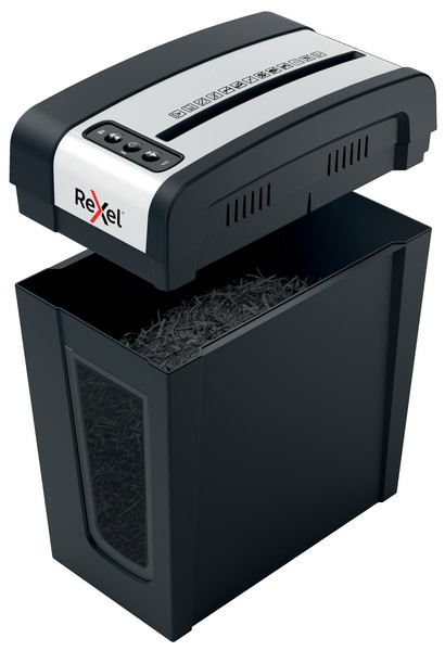 Distrugator documente manual REXEL SECURE MC4 Slim, P5, micro-cut (particule), 4 coli, 14l [2]