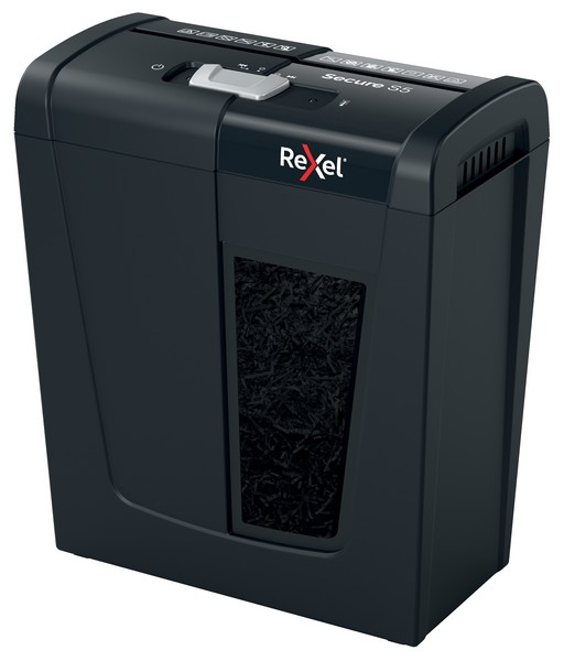 Distrugator documente manual REXEL SECURE S5, P2, strip-cut (fasii), 5 coli, 10l [3]