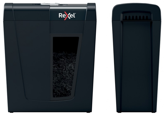 Distrugator documente manual REXEL SECURE S8, P4, cross-cut (confeti), 8 coli, 14l [5]