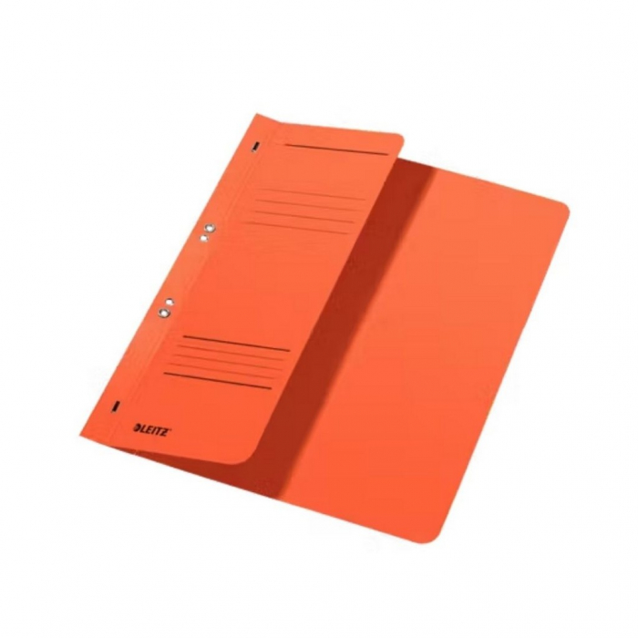 Dosar cu capse 1/2 Leitz carton portocaliu [1]