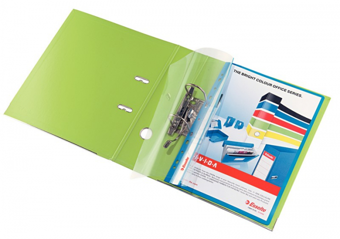 Dosar plastic cu sina si 11perforatii Esselte 10buc alb [2]